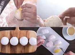 làm bánh mochi bằng bột nếp thường